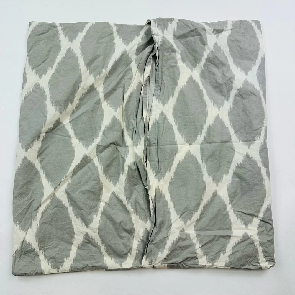 West Elm Gray Ikat Pillow Shams Size 26 x 26
